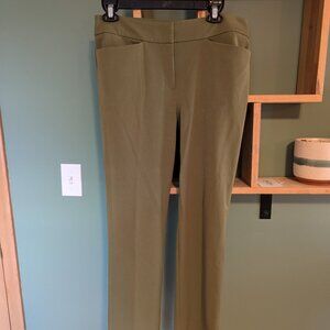 Ann Taylor Olive Green Boot Cut Dress Pants